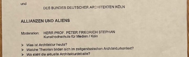 Lecture Performance: Allianzen und Aliens- Strukturen des Anderen Lecture Performance: Allianzen und Aliens- Strukturen des Anderen