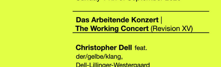 Das Arbeitende Konzert/ The Working Concert – Revision XV